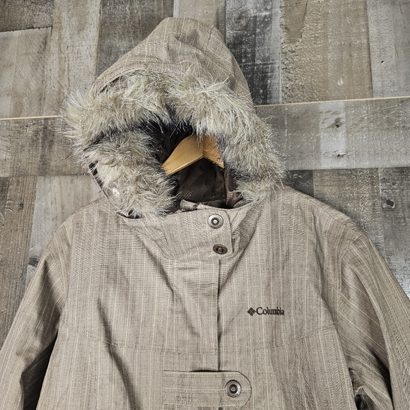 Columbia Omni-Tech Interchangeable Jacket Shell Women's Large Removeable Faux - Picture 2 of 11